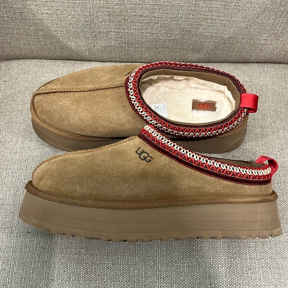 UGG® Tazz Suede Platform Slipper Clogs
Chestnut Size 10 - Picture 8 of 12